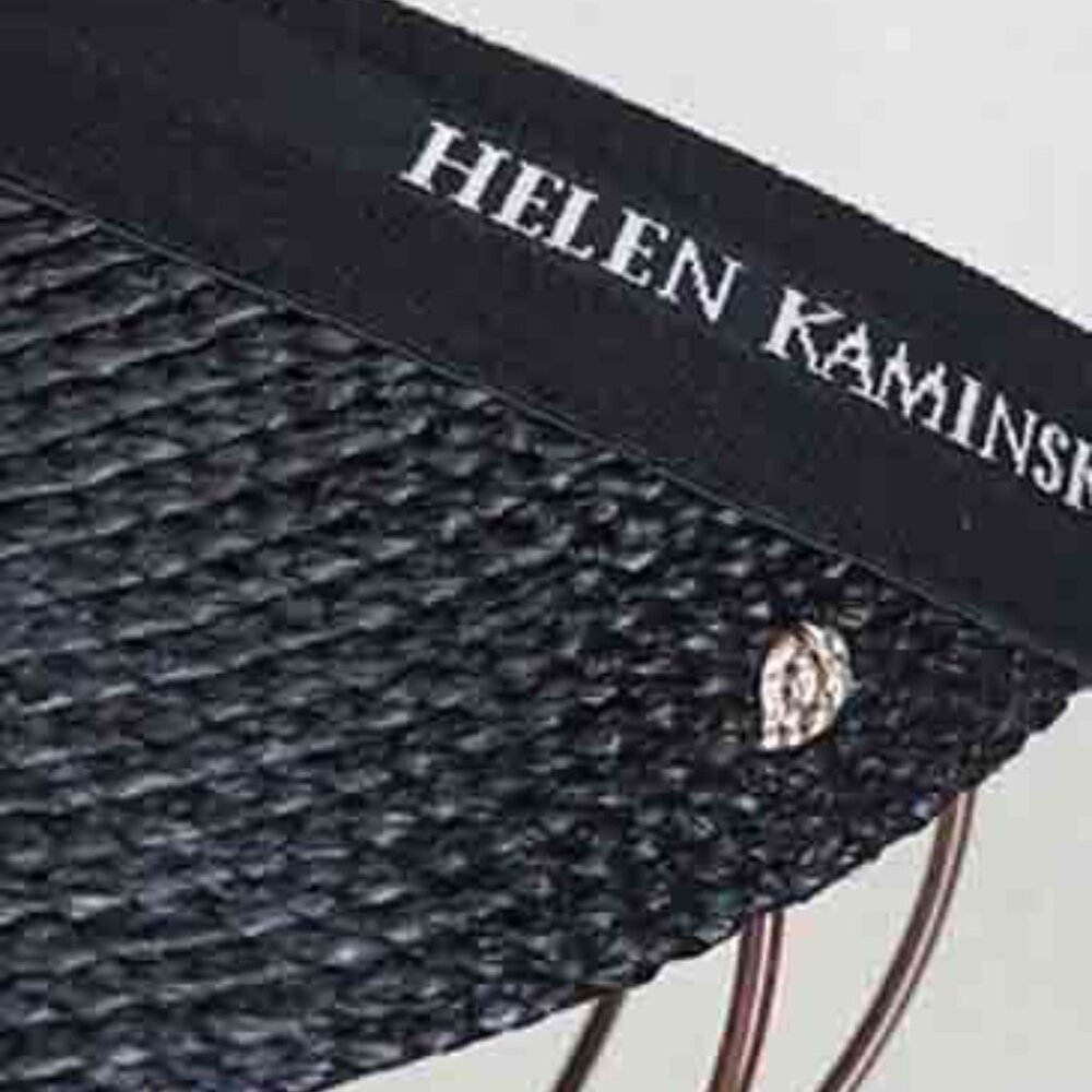 NWT - Helen Kaminski Bianca Visor -Charcoal/Black Logo (#800) - Picture 2 of 2